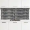 Patronen - Abstract - Zwart - Wit - Geometrie keuken achterwand 2 middel 871 -3d