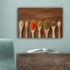 Pollepel - Kruiden - Eten - Specerijen - Tafel canvas 2cm klein -sfeer4
