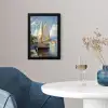 Zeilschip - Huizen - Kade - Zee fotolijst zwart zonder passe partout klein -sfeer4