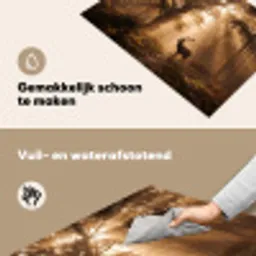 Hert - Bos - Mistig - Natuur - Goud Inductie beschemer met haakjes klein -ky-schoon-nl