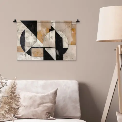 Abstract - Modern - Geometrisch - Pastel Wandkleed katoen klein -sfeer4
