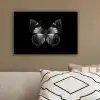 Vlinder - Grijs - Mysterieus canvas 2cm klein -sfeer3
