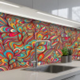 Design - Jaren 70 - Fantasy - Kleur keuken achterwand 2 middel 871 -3d_schuin