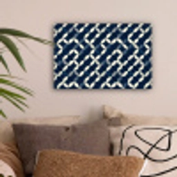 Abstract - Patroon - Blauw canvas 2cm klein 34 -sfeer1