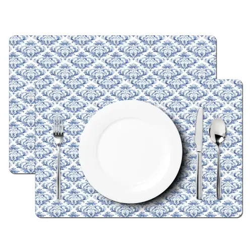 Frans - Citroen - Royaal  - Blauw - Wit Placemat vinyl groot 368 -zzsfeer2_Kitchenyeah-website