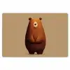Beer - Minimalistisch - Bruin Placemat vinyl groot -zzsfeer1_Kitchenyeah-website