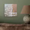 Where to next - Strand - Voetstappen aluminium wit klein -sfeer2