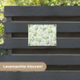 Patroon - Groen - Eieren tuinposter los doek klein -sfeer3