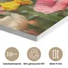 Bloemenveld - Klaprozen - Kleurrijk PET vilt klein -closeup_NL