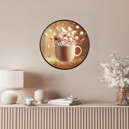 Chocomelk - Drinken - Warm - Bruin Fotolijst rond zonder passe partout klein -sfeer3