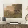 Hek - Natuur - Mist - Veld PET vilt klein -sfeer1