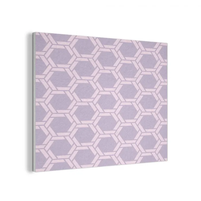 Patroon - Roze - Paars PET vilt klein 837 -3d