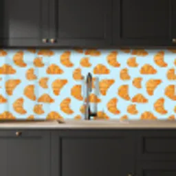 Croissant - Speels - Blauw keuken achterwand 2 middel 871 -sfeer1
