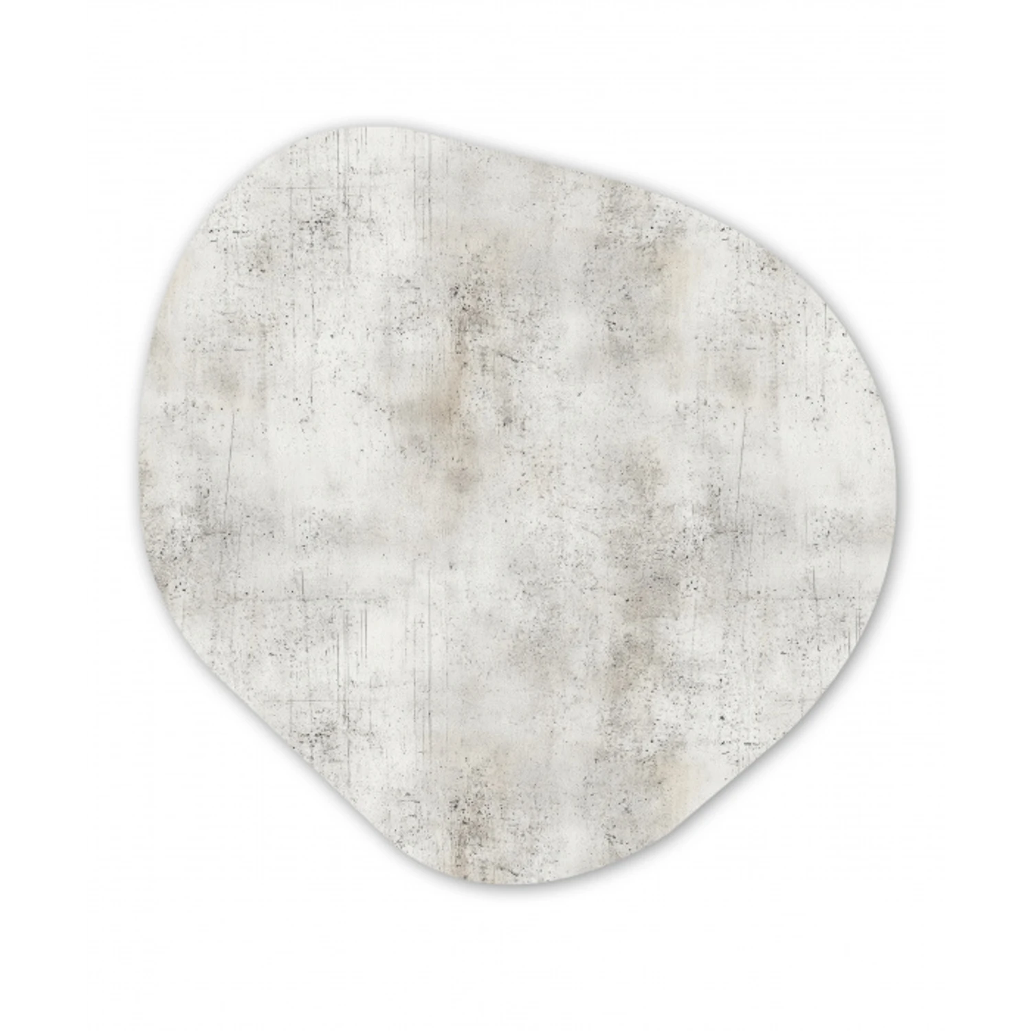 Grijs - Beton - Verweerd Wandcirkel Organisch Forex 3mm klein 629 -3d