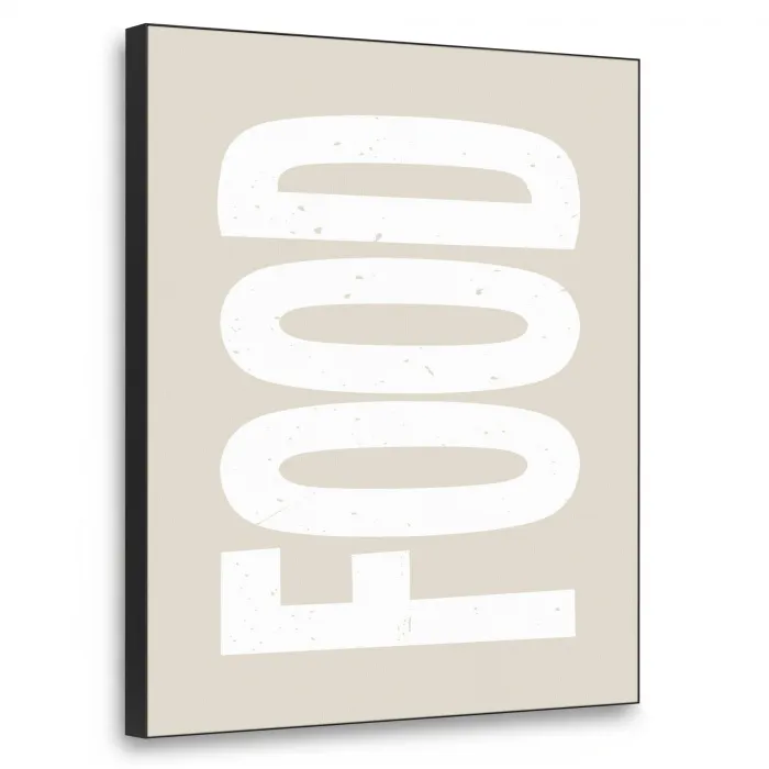 Food - Eten - Decoratie - Japandi Textielframe zwart klein -3d