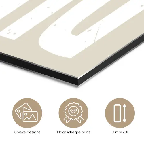 Vintage - Beige - Japandi - Wit aluminium wit klein -closeup_NL