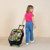 Chaotisch kleurrijk monster patroon Kinderkoffer - Zwart klein -sfeer1