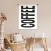 Koffie - Decoratie - Japandi - Vintage Wandkleed katoen klein -wsfeer5_kind