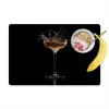 Cocktail - Zwart - Spetters - Glas Placemat vinyl groot -zzzproduct_Kitchenyeah-website