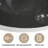 Discoballen - Minimalistisch - Zwart Akoestische PET Vilt - Rond klein -closeup_NL