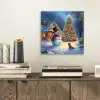 Kerstwonder - Winteravond - Kleurrijk aluminium wit klein -sfeer1