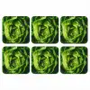Groente - Sla - Groen onderzetter kurk middel -3d