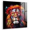 Graffiti - Leeuw - Bril - Zwart plexiglas 5mm klein -zzzproduct_nieuw