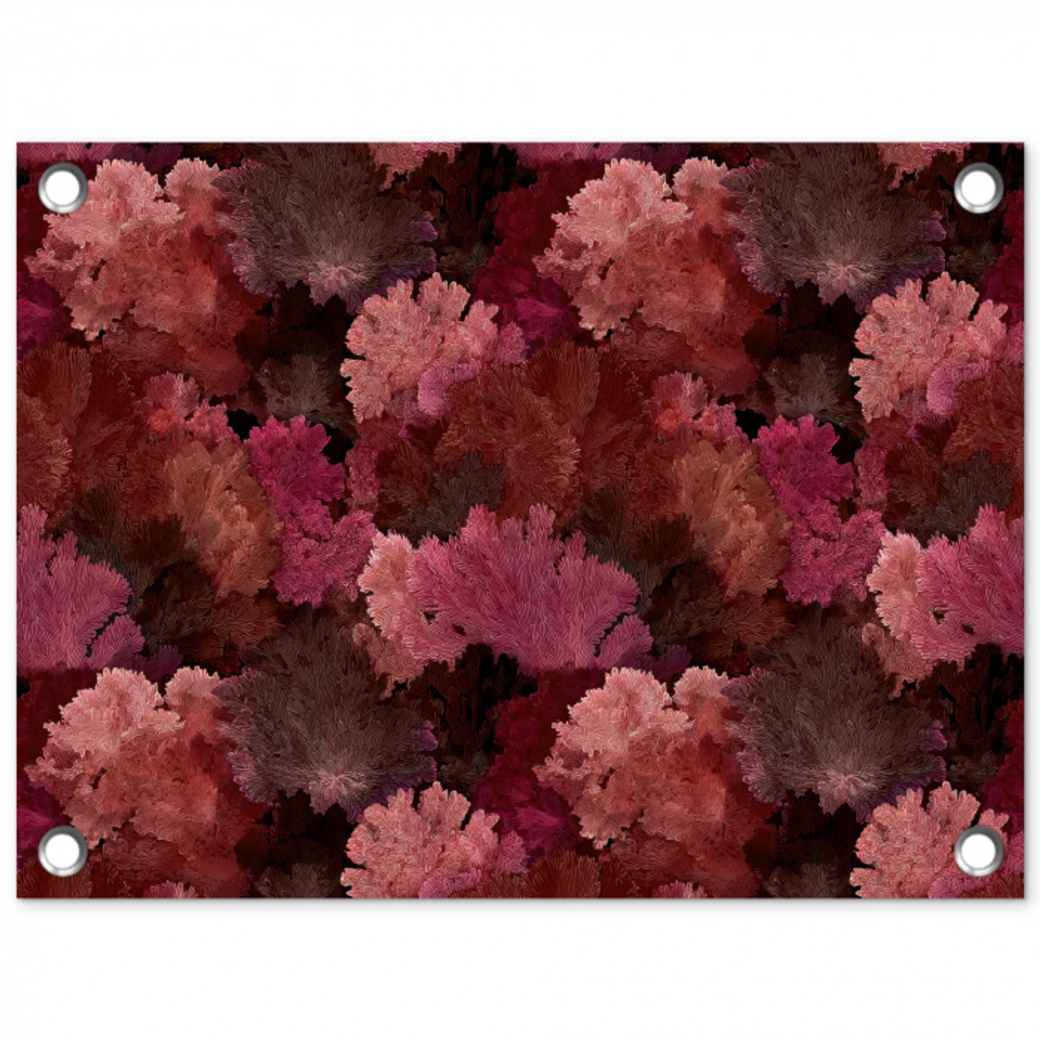 Koraal - Textuur - Kleurrijk tuinposter los doek klein 239 -3d