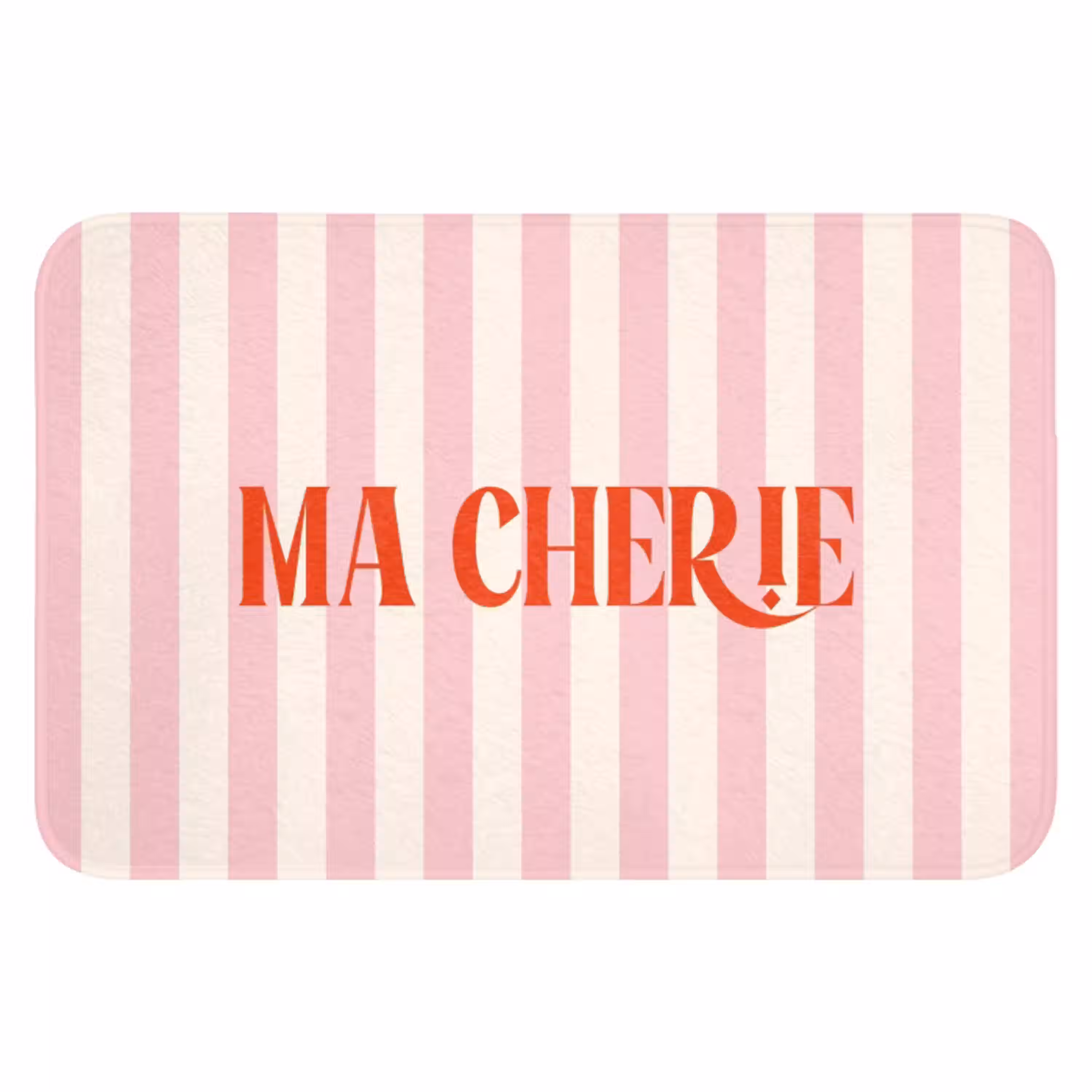 Zachtroze - Rood - Strepen - Ma Cherie WCmat klein -3d