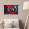 Boombox - Rood - Graffiti - Neon Wandkleed katoen klein -sfeer4