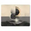 Cirkels - Schaduw - Abstract muismat rubber klein -3d