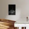 Lijntekening - Koffiekop - Zwart KitchenYeah - Keuken - Canvas klein -sfeer3