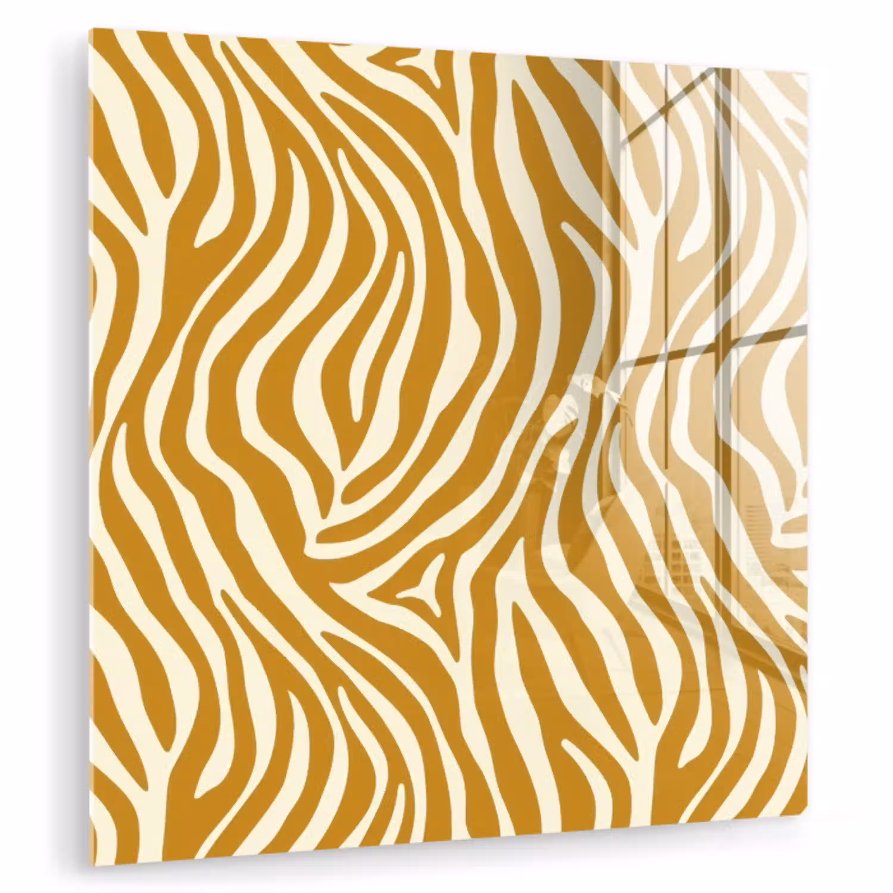 Zebra - Klassiek - Oker - Geel plexiglas 5mm klein 11 -zzzproduct_nieuw