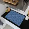 Frans - Citroen -  Stippen - Wit - Blauw Inductie beschemer met haakjes klein 777 -sfeer1