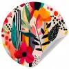 Bloemen - Bladeren - Abstract - Kleurrijk Wandcirkel behangsticker klein -3d
