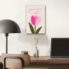 Tulp - Roze - Valentijn - Bloem aluminium wit klein -sfeer5