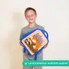 Luiaard - Vos - Kat - Slaperig Kinderrugzak - Blauw middel -sfeer1_NL