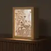 Droogbloemen - Beige - Bloemen - Natuur Light Box met kabel (Tafellamp) klein -z3d_website