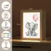 Olifant - Baby dier - Roze ballon Light Box met kabel klein -USP_NL