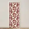 Abstract - Bladeren - Burgundy deurposter klein 289 -3d_beige
