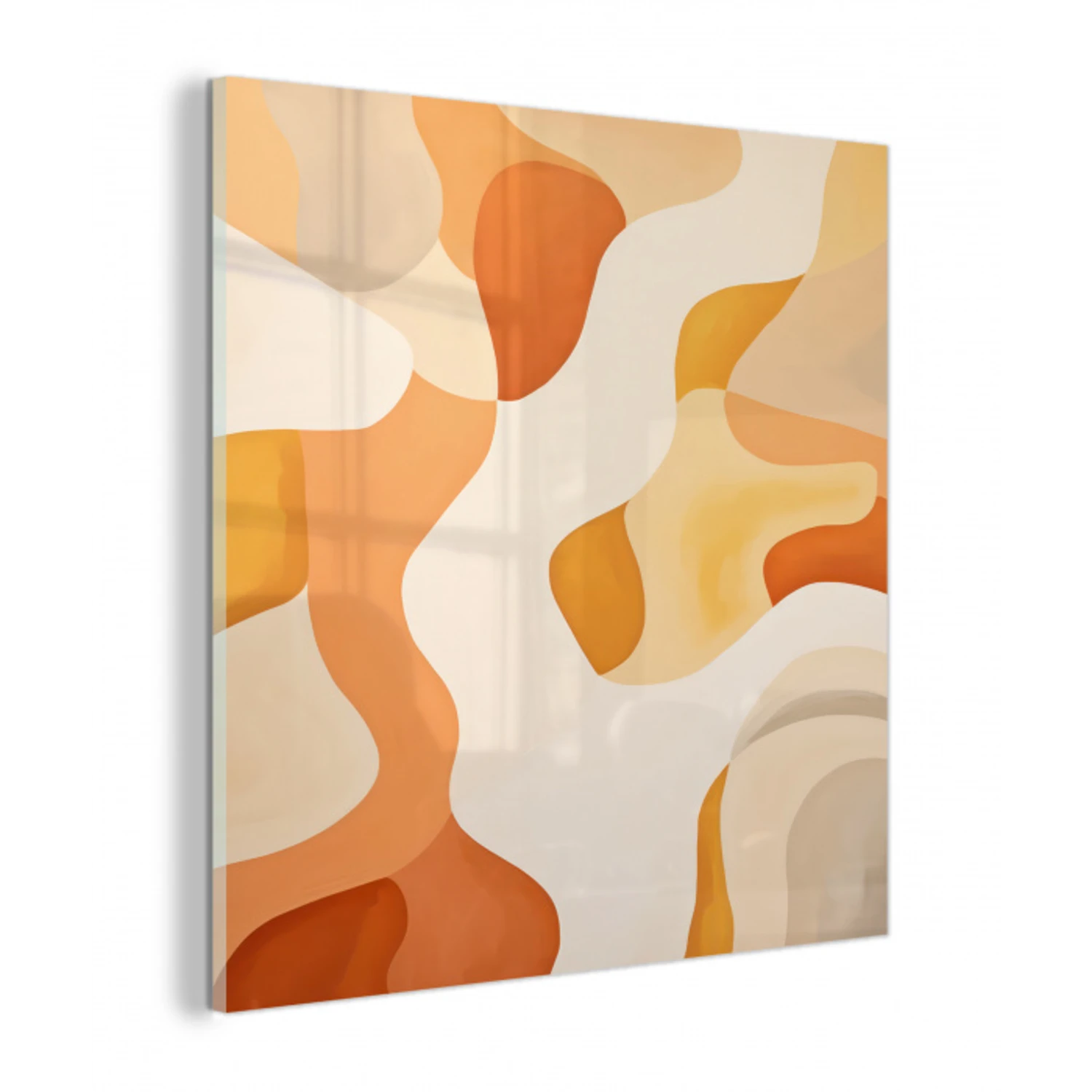 Oranje - Abstract - Kunst plexiglas 5mm klein -z3d