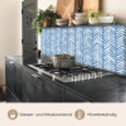 Patroon - Streep - Blauw keuken achterwand 2 middel 871 -usp_DE