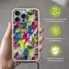 Bliksemschichten - Patroon - Marmer - Kleuren Hoesje iPhone 16 Pro Max met koord klein -sfeer2_NL