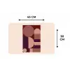 Geometrisch - Cirkels - Rood Placemat vinyl groot -specs