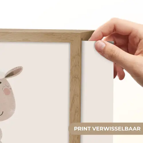Schaap - Boerderij dier - Dieren Light Box met batterij (Wandlamp kind) middel -USP_websiteprintNL