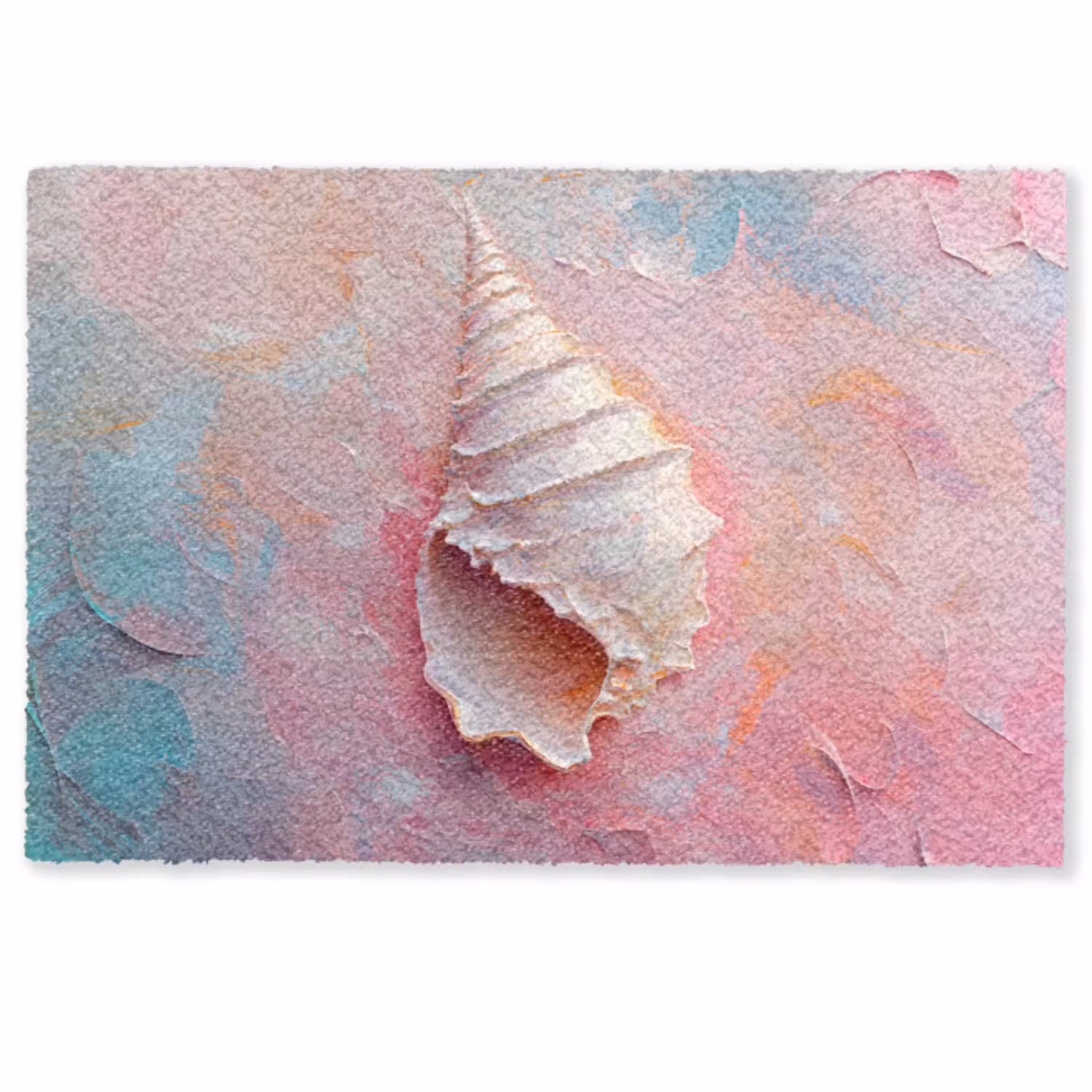 Schelp - Pastel - Pink Deurmat klein -zkaufland3d