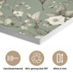 Botanisch - Vogels - Groen PET vilt klein 837 -closeup_NL