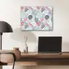 Inductie beschermer - Bladeren - Pastel - Jungle - Afdekplaat voor kookplaat aluminium wit klein -sfeer5