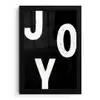 Kerstmis - Quotes - Joy - Zwart - Feest fotolijst zwart zonder passe partout klein -3d