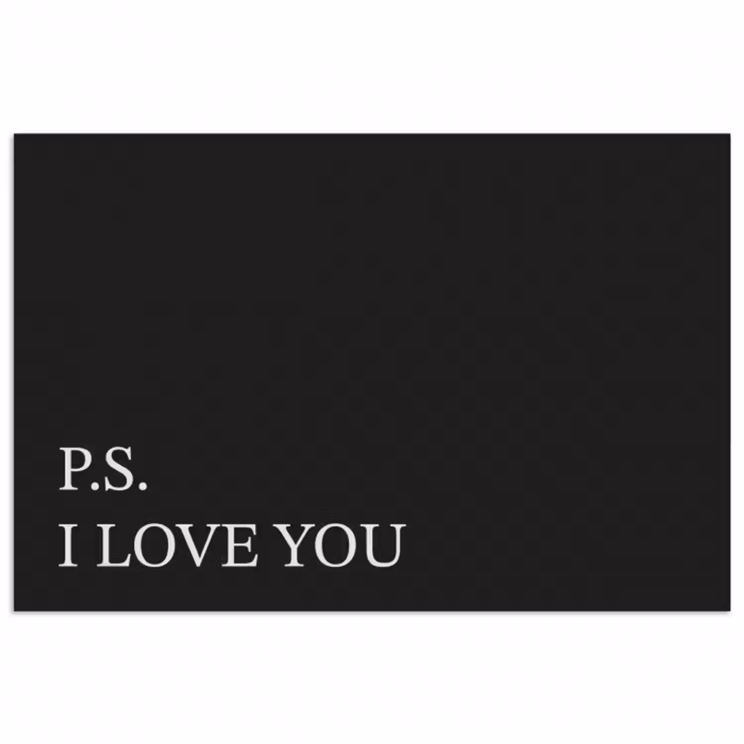 Poster - Schwarz - Minimalistisch - Valentinstag